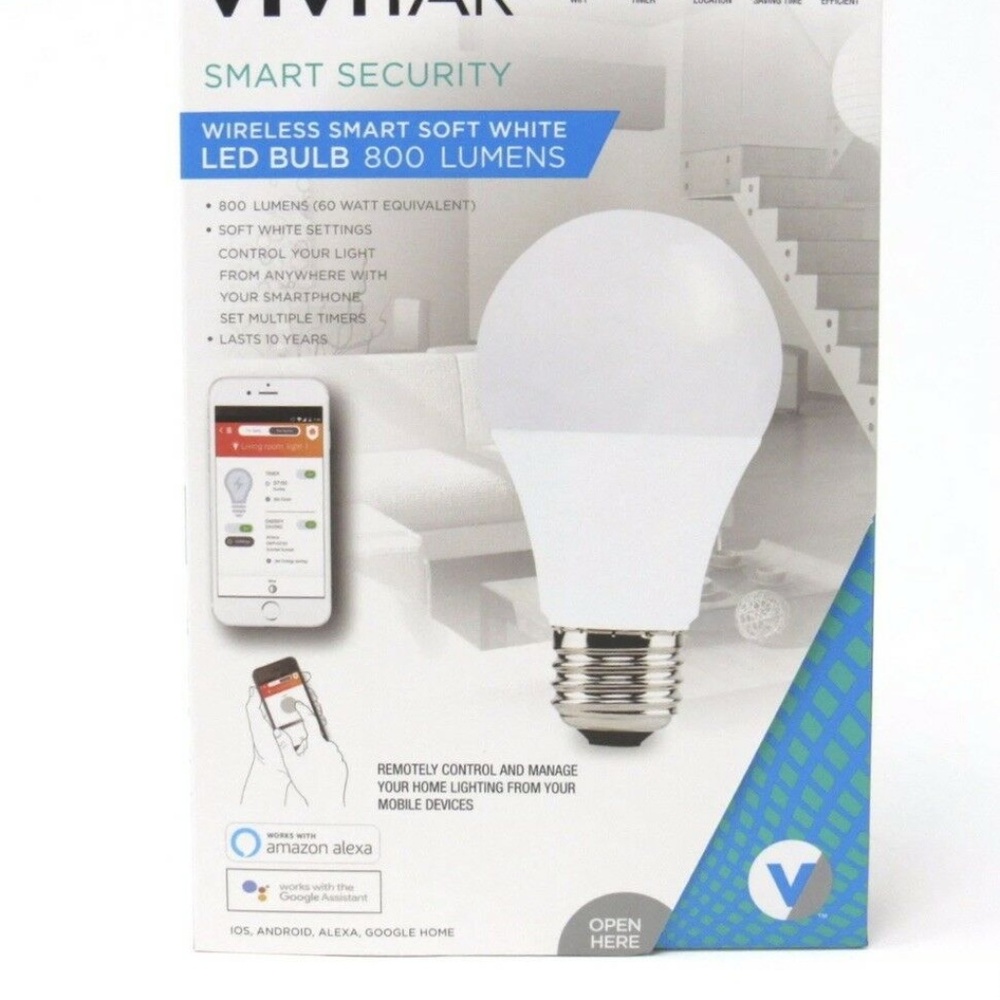 Vivitar Smart Security Wireless  Soft White Bulb